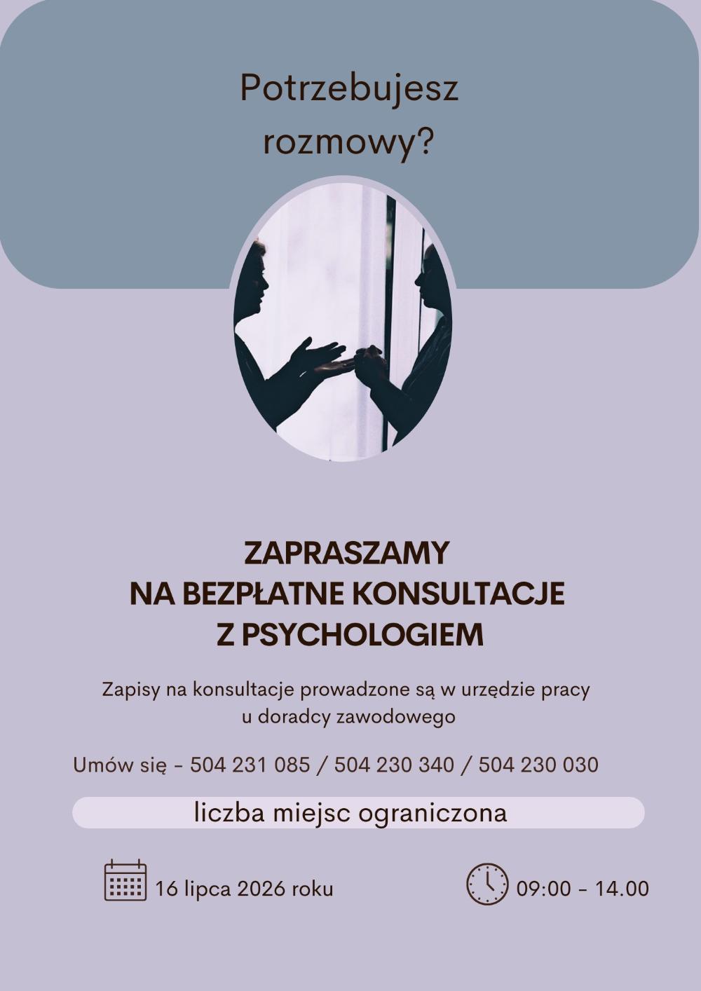 Obrazek dla: Bezpłatne spotkania z psychologiem
